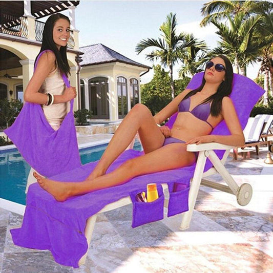 Serviette De Plage Pour Chaise Longue